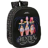 Safta K-pop rugzak voor demonenjagers, 3D-design, 8,64 liter, zwart, voor kinderen, zwart, one size