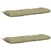 vidaXL Bankkussens VIANEN 2 st 100% Polyester Lichtgroen