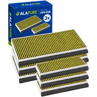 Alapure 3x CleanAir Plus Koolstoffilter voor Constructa 11042136 / 17005388 / CZ51AFA0X0 (set)