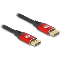 DeLOCK DisplayPort Cable 8K 60 Hz 5 m red metal