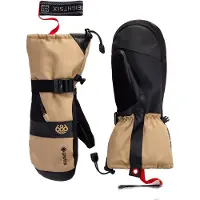 686 - Skihandschoenen - M Gore-Tex Smarty Gauntlet Mitt Khaki voor Unisex van Wol - Maat M - Beige