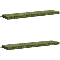 vidaXL Bankkussens SOEST 2 st 100% Polyester Blad Design