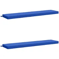 vidaXL Bankkussens SOEST 2 st 100% Polyester Koninklijk Blauw