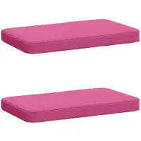 vidaXL 2-delige Bankkussens VUGHT 2 st 100% Polyester Roze