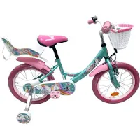 Volare Eenhoorn kinderfiets - meisjesmodel - 16 inch - groen