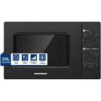 Heinner HMW-MD20MBK, Werkblad, losstaande magnetron, 20 liter, 700 watt, draaibaar, zwart
