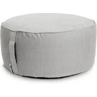 Unique living - Opblaasbare poef Senna - Light Grey - 55x55x25cm