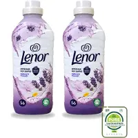 Lenor 2 x – Wasverzachter – Lavender & Kamille – 56 Wasbeurten – 1176 ml - Grootverpakking - Vaatwasstrips - Wasverzachter - Lavendel - Kamille - Wasgeur - Wasverzachting