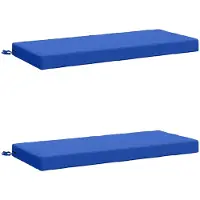 vidaXL Bankkussens SOEST 2 st 100% Polyester Koninklijk Blauw