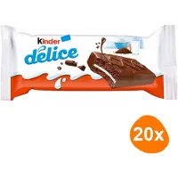 Kinder Delice chocolade cake - romige vulling - 20 stuks