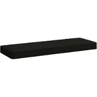 vidaXL 1-delig Bankkussen VUGHT 100% Polyester Zwart 80 x 40 x 5 cm