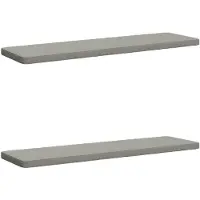 vidaXL 2-delige Bankkussens VUGHT 2 st 100% Polyester Grijs