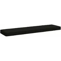vidaXL 1-delig Bankkussen VUGHT 100% Polyester Zwart 120 x 30 x 5 cm