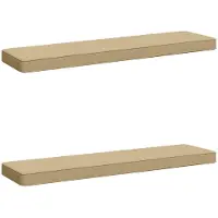 vidaXL 2-delige Bankkussens VUGHT 2 st 100% Polyester Beige