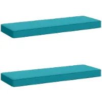 vidaXL 2-delige Bankkussens VUGHT 2 st 100% Polyester Turquoise