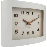 Karlsson Tafelklok Sole Squared - Wit - 8.4x22.1x16.9cm - Modern