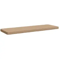 vidaXL 1-delig Bankkussen VUGHT 100% Polyester Zand 140 x 50 x 5 cm