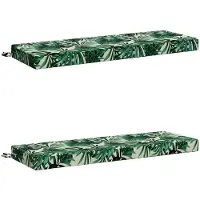 vidaXL Bankkussens SOEST 2 st 100% Polyester Bladpatroon