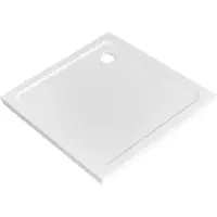 Adema Dawn douchebak - 100x100x4cm - vierkant SMC - glans wit