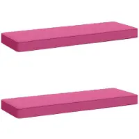 vidaXL 2-delige Bankkussens VUGHT 2 st 100% Polyester Roze