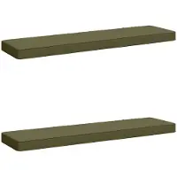 vidaXL 2-delige Bankkussens VUGHT 2 st 100% Polyester Olijfgroen