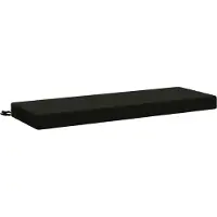 vidaXL Bankkussen SOEST 100% Polyester Zwart 100 x 40 x 8 cm