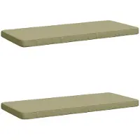 vidaXL 2-delige Bankkussens VUGHT 2 st 100% Polyester Lichtgroen