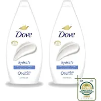 Dove 2 x Hydrate - Douchegel - Sulfaatvrij - 250 ml - Wasstrips - Hydraterende Douchegel - Sulfaatvrije Douchegel - Zachte Huid - Huidverzorging - Huidhydratatie