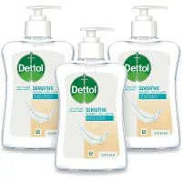 Dettol 3 x – Handzeep Gevoelige Huid – Mild & Verzorgend – 250 ml - Voordeelverpakking - 3 stuks