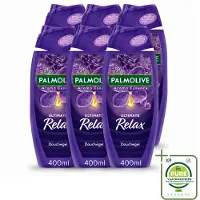 Palmolive 6 x - Aroma Essences Ultimate Relax - Douchegel - Ontspannende Geur - 400 ml - Grootverpakking - Vaatwasstrips - Douchegel - Ontspanning - Natuurlijke Geur - Lavendel - Zachte Huid