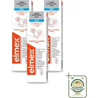 Elmex 3 x - Tandpasta - Caries Protection Plus - Complete Care - 75 ml - Wasstrips - Tandpasta - Cariësbescherming - Tandglazuur - Tandvleesgevoeligheid - Remineralisatie