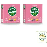 Happy Earth 2 x – Shower Bar – 100% Natuurlijk Lavender Ylang – 90 g - Wasstrips - Douchen - Douchegel - Lavendel - Ylang-ylang - Natuurlijke Douchegel