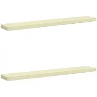 vidaXL 2-delige Bankkussens VUGHT 2 st 100% Polyester Crèmekleurig