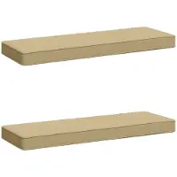 vidaXL 2-delige Bankkussens VUGHT 2 st 100% Polyester Beige