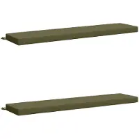 vidaXL Bankkussens SOEST 2 st 100% Polyester Olijfgroen