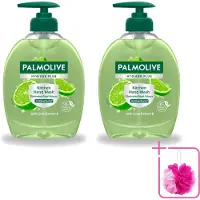 Palmolive 2 x - Handzeep - Met Pomp - Hygiëne Plus Kitchen - 300ml - Bulkverpakking - Keukenhandzeep - Douchemop - Antibacterieel