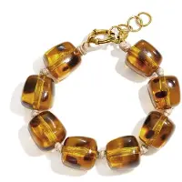 Yehwang Nalia - Kralen Armband - Bruin - Stainless Steel - Jewellery by Mae