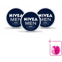 Nivea 3 x MEN - Crème - Bodycrème - 150 ml - Bulkverpakking - Crème voor mannen - Douchemop - Gezicht verzorging