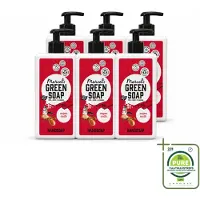 Marcel's Green Soap 6 x - Handzeep Argan & Oudh - Plantaardig & duurzaam - 500 ml - Grootverpakking - Vaatwasstrips - Handzeep - Natuurlijke Handzeep - Arganolie - Oudh - Plantaardige Handzeep