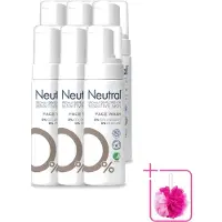 Neutral 6 x – Gezichtsreiniging – Face Wash 0% Parfumvrij – 150 ml - Bulkverpakking - Gezichtsreiniger - Douchemop - Huidverzorging
