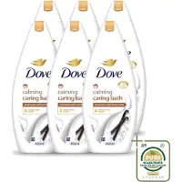 Dove 6 x – Badcrème – Sheaboter & Vanille – 450 ml - Wasstrips - Badcrème - Sheaboter - Vanille - Huid Verzorging - Voedende Badcrème