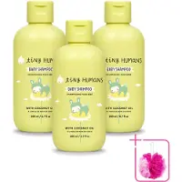 Tiny Humans 3 x - Baby Shampoo - Extra Zacht & Natuurlijk - Voor Dagelijks Gebruik - 200 ml - Bulkverpakking - Baby shampoo - Douchemop - Baby haar reinigen