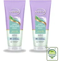 Unilever 2 x Andrélon Kokos Volume Boost Shampoo Scrub - 200 ml - Grote verpakking - 2 stuks