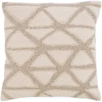 Light & Living sierkussen Muncie zand/crème (45x45 cm)