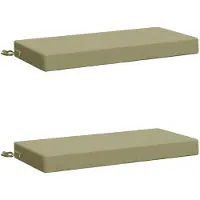 vidaXL Bankkussens SOEST 2 st 100% Polyester Lichtgroen 80 x 40 x 8 cm