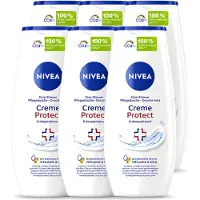 Nivea 6 x - Douchegel - Crème Protect & Dexpantenol - Unieke Crème Geur - 250 ml - Voordeelverpakking - 6 stuks