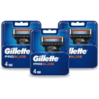 Gillette 3 x - Fusion5 ProGlide – Scheermesjes – Navulmesjes – 4 Mesjes - Voordeelverpakking - 3 stuks