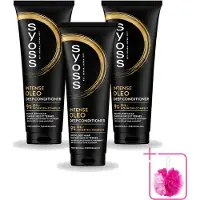 Syoss 3 x - Intense Oleo - Deep Conditioner - Voedt & Verzacht - 250 ml - Bulkverpakking - Haarvoeding - Douchemop - Haarverzorging
