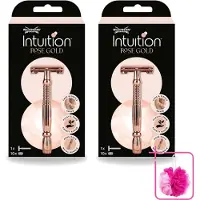 Wilkinson 2 x Sword - Scheermes - Intuition Rose Gold - Luxe - 10 mesjes - Bulkverpakking - Scheermes - Douchemop - Veiligheidsscheermes
