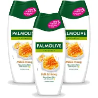 Palmolive 3 x – Douchecrème – Milk & Honey - 250 ml - Voordeelverpakking - 3 stuks